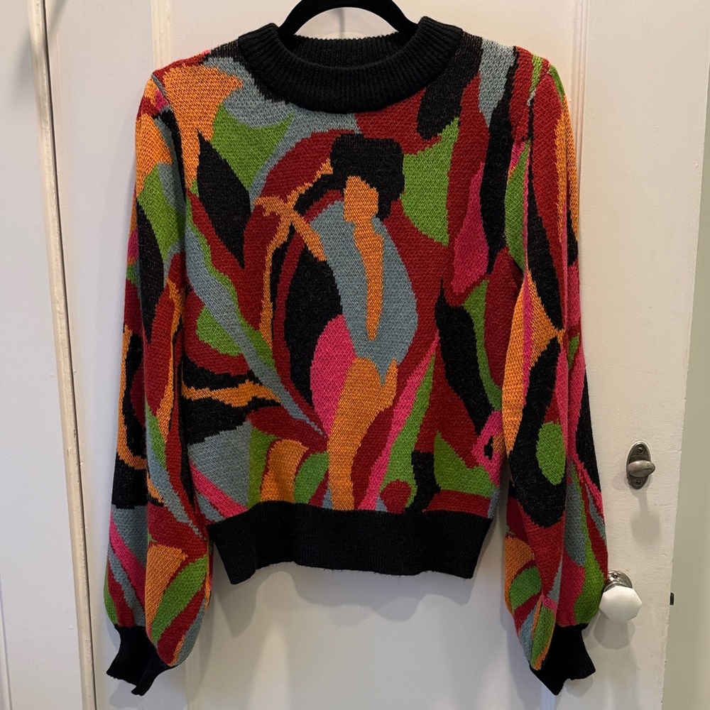 FARM Rio Multicolor Abstract Sweater